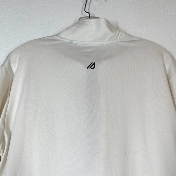 Eddie Bauer Sweatshirt White Quarter Zip Summer Medium - Picture 5 of 10